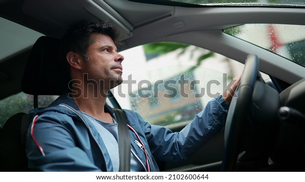 Person driving car, man\
driver vehicle