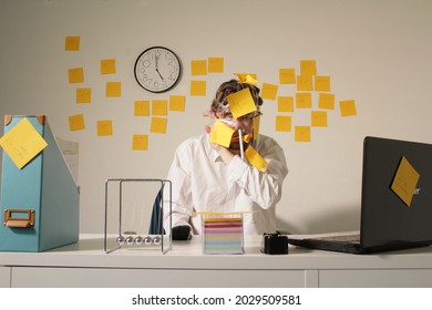 A Person Experiences A Mental Breakdown During Work