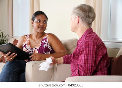 A Person Going Through Their Counseling Session