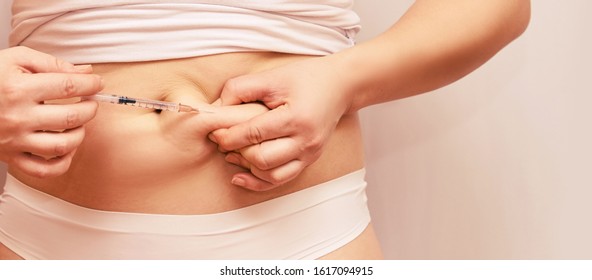 3 659 Stomach Injection Images Stock Photos Vectors Shutterstock   Person Injecting Stomach Medicine Treatment 260nw 1617094915 