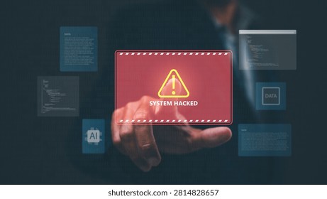A person interacts with a digital interface displaying a 