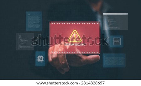 A person interacts with a digital interface displaying a 