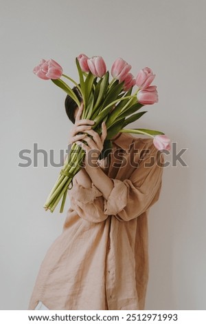 Similar – Image, Stock Photo Roses for MJ Watson Woman