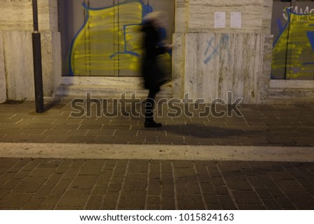 Similar – blau Obdachlose Tüte