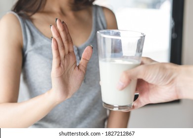 person refuse to drink milk because lactose intolerance.