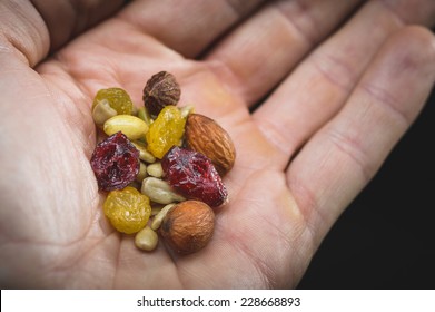 A Person Sharing Some Healthy Trail Mix