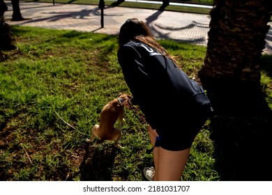 Young Girl Pooping