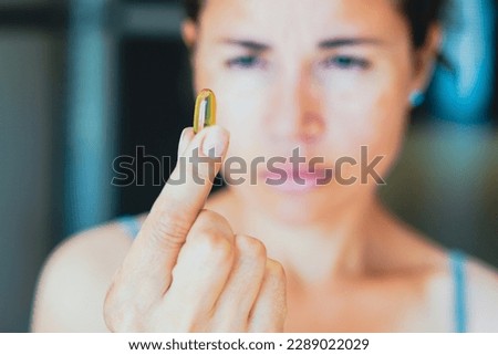 A person taking a medicine pill Foto d'archivio © 