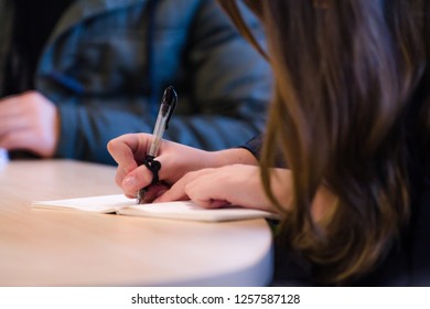 Person taking notes