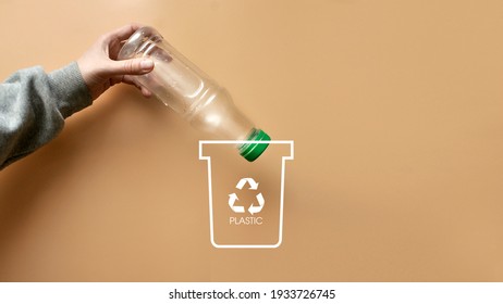 A person throws is engaged in sorting garbage.