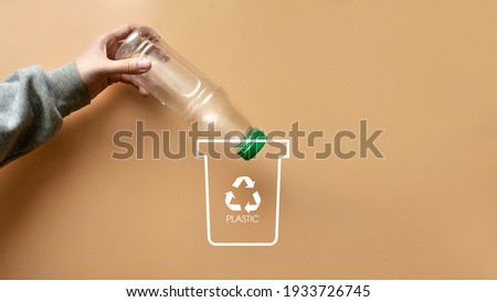 A person throws is engaged in sorting garbage.
