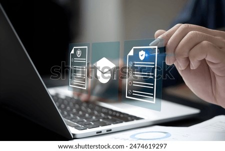 A person using laptop on e leag concept.