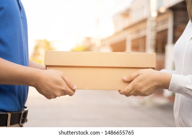 The Person Who Sent The Letter To The Package Box To The Recipient To Arrive At Home