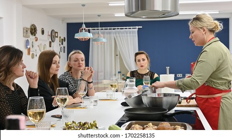 Personal Chef Cooks For Girls. Russian Federation - September 20, 2019