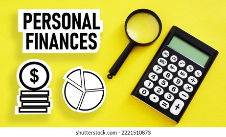 Personal finances are shown using a text