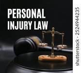 personal injury law, featuring a gavel, legal documents, and medical charts. Ideal for content on legal cases, injury claims, and attorney services