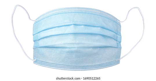 Personal Protective Equipment, PPE, Medical Face Mask Isolated On White.