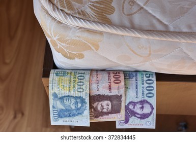 Personal Savings, Hungarian Money, Under The Bed Mattress