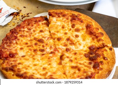 Personal Small Size Cheese Pizza Slices Sized For One Person.