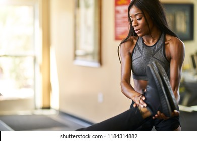 black gym trainer