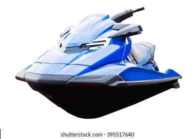 Personal Water Craft (PWC) Isolated On White Close Up