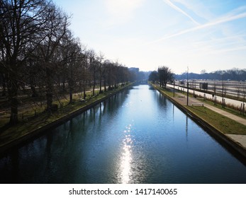 Perspective Of The Deûle Canal  Along The Citadel Park