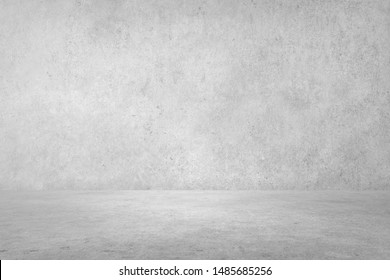 perspective Concrete  Room for display products and background for interior design of buildings or websites and loft office style.  Plaster or Gypsum wall texture. 