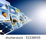 perspective of images streaming from the deep