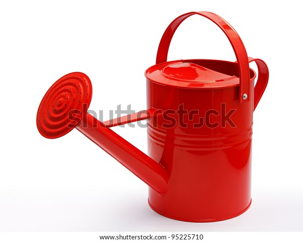 Perspective Red Watering Can Stock Photo (Edit Now) 95225710