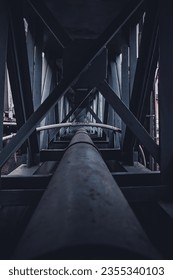 a perspective under the bridge