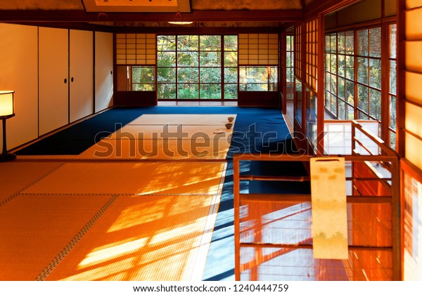 Perspective View Chashitsu Traditional Japanese Room Stock