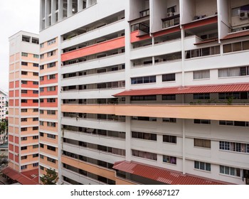 Perspective View Of A HDB Flat In Singapore Housing Estate