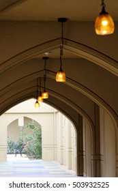 Perspective view of passage in the ancient corridor