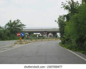 Perspective View Of A Street From Driver Point Of View