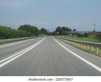 Perspective View Of A Street From Driver Point Of View