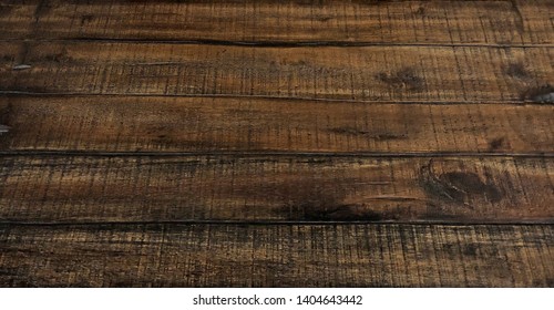 Perspective View Of Wood Or Wooden Table From Top Or Above