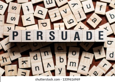 Persuade Word Concept