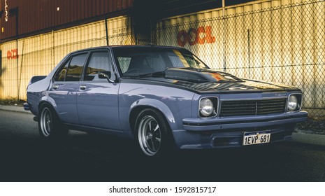 PERTH, AUSTRALIA - Jun 09, 2019: Holden Torana V8 In Fremantle, Western Australia