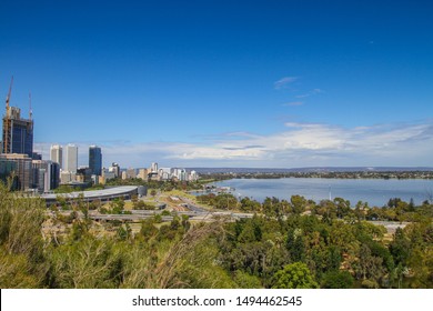 Perth Australia On December 22, 2010. A Scene Scape Of The City Of Perth Australia.