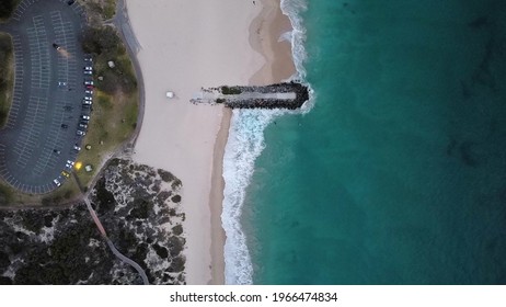 Perth City Beach Drone Aereal