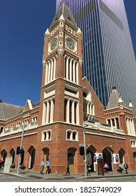 PERTH - SEP 25 2020:Perth Town Hall In Perth Financial District.It Is The Only Town Hall Built By Convicts In Australia.