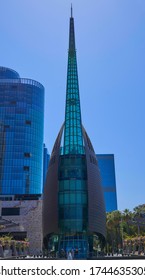 Perth, Western Australia 30.05.2020: Modern Bell Tower In Perth 