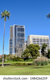 Perth, Western Australia, Australia. Aug 2019. A View Of Queen's Park In Perth Near The WACA Cricket Ground.