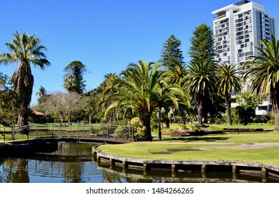 Perth, Western Australia, Australia. Aug 2019. A View Of Queen's Park In Perth Near The WACA Cricket Ground.