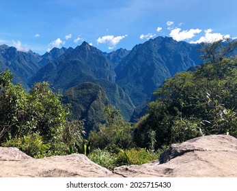 [Peru] Machu Picchu: Beautiful Mountains Seen From The Rocky Area Of Inca Road