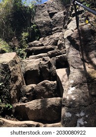 [Peru] Machu Picchu : Stairs On The Trail In Huayna Picchu Mountain