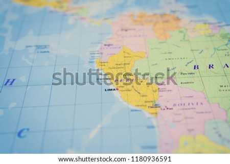 Peru map background