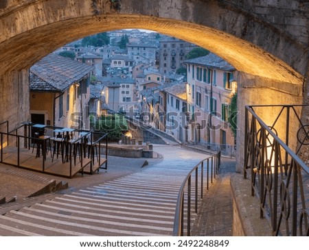 Image, Stock Photo Perugia, historic city of Umbria, Italy