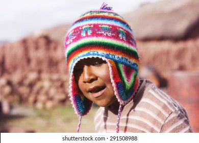 Peruvian Boy With Chullo