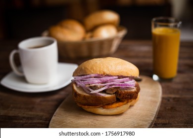 Peruvian Breakfast Bread With Chicharron